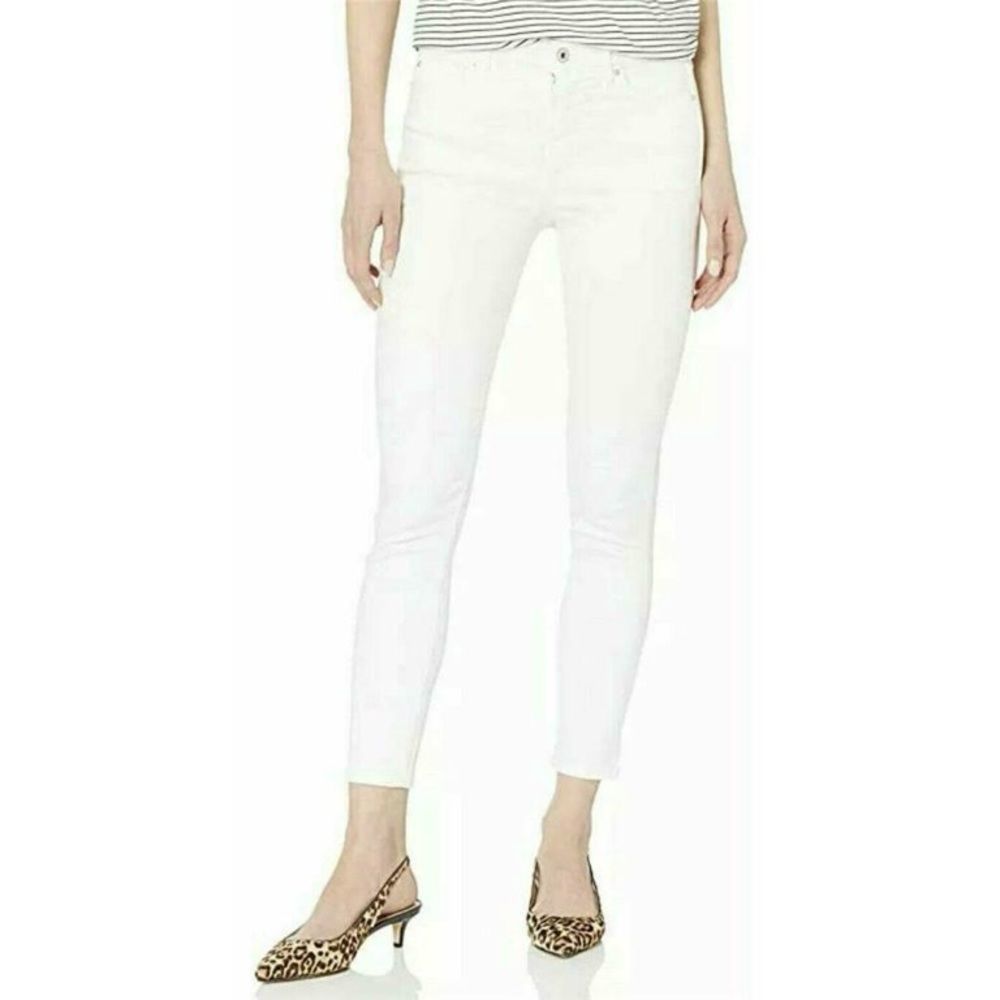 🔴 2 for $25 Ella Moss Ladies' High Rise Slim Straight Ankle Jeans, White…